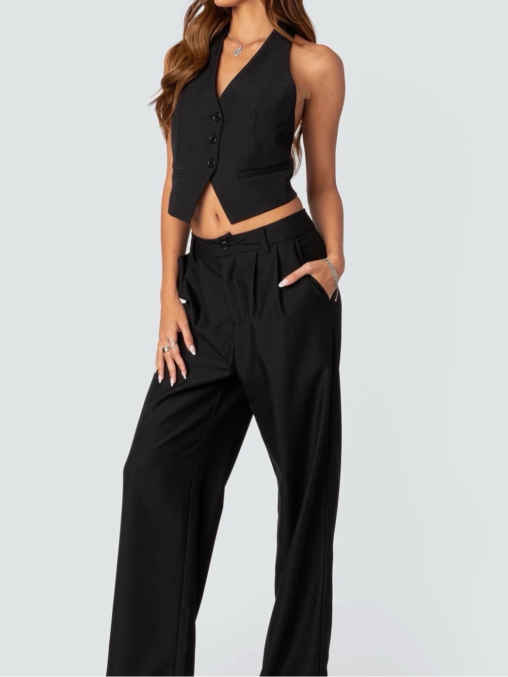 Edikted Finn Open Back Vest Top